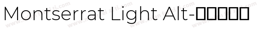 Montserrat Light Alt字体转换